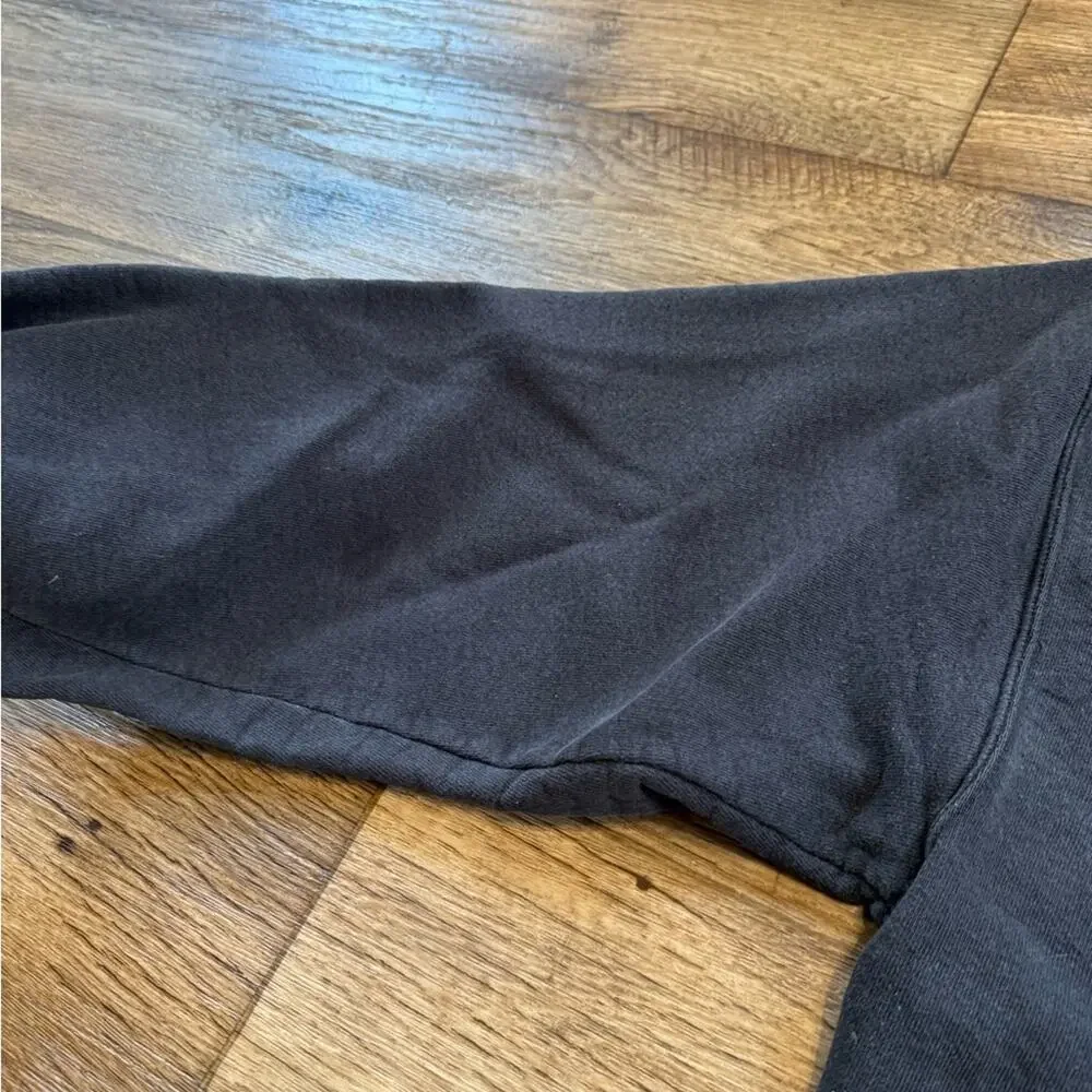 Vintage 90s Adidas Faded Black Crewneck Sweatshirt